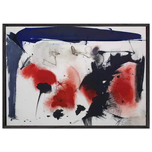 Untitled 10 - 1986 - Hassel Smith Framed Art Print – Black Wooden Frame - Default Title - -Framed Art Print