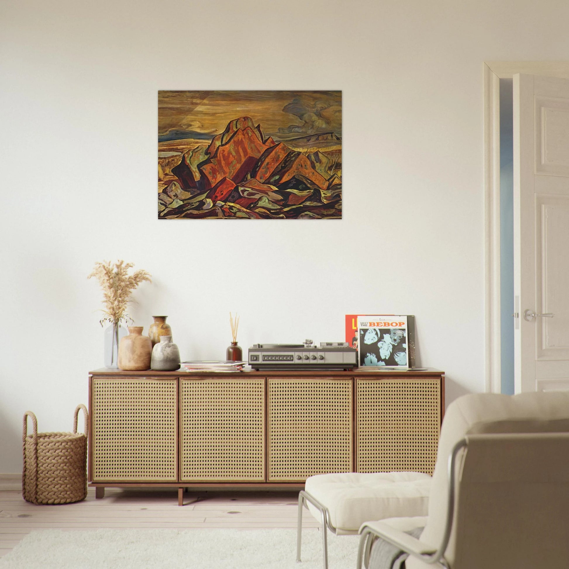 Hills at Great Bear Lake - 1953 - A.Y. Jackson Brushed Aluminum Print - 70x100 cm / 28x40 inches | A.Y. Jackson Aluminum Print | A.Y. Jackson Prints