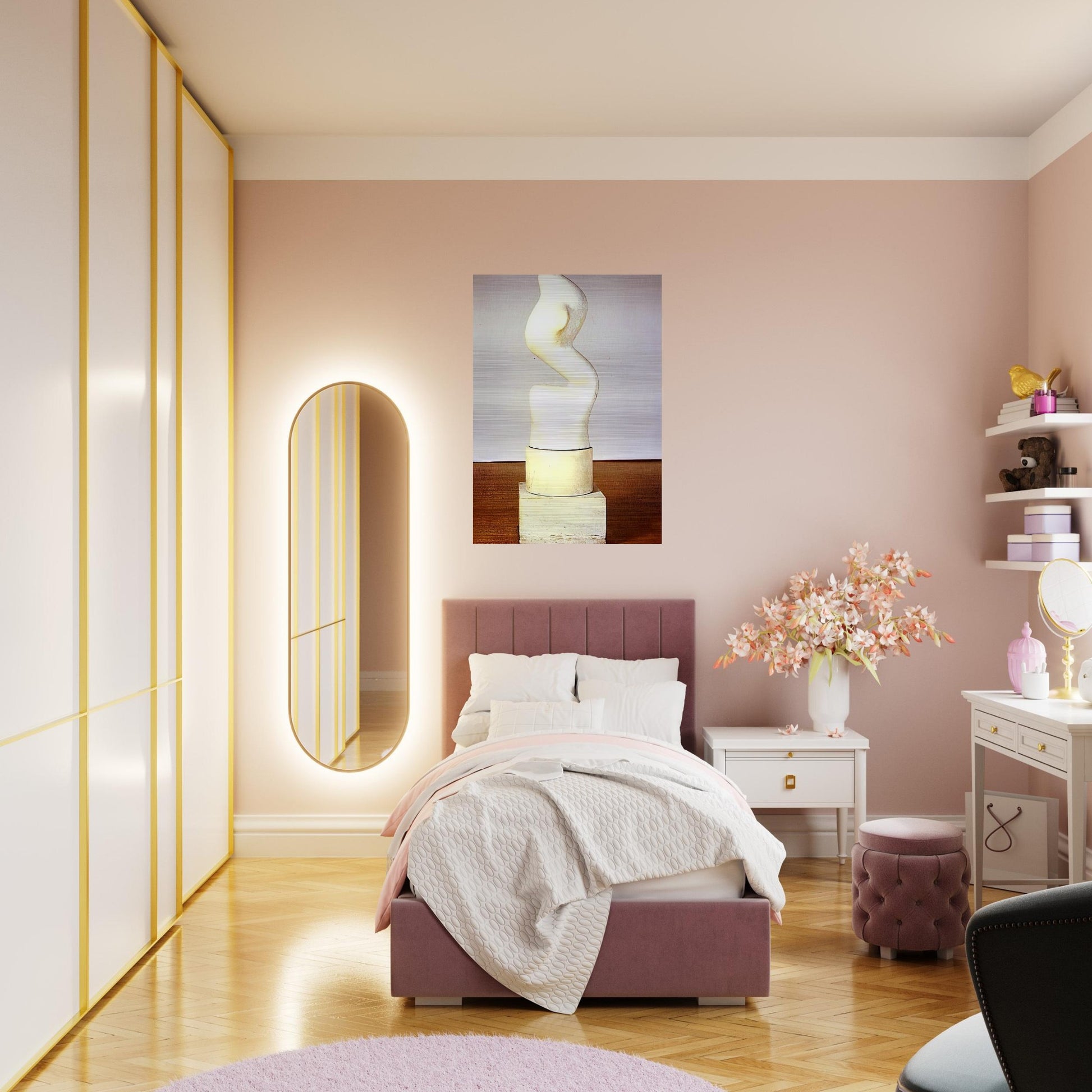 Rising Up S elevant - Jean Arp Brushed Aluminum Print - 70x100 cm / 28x40 inches | Jean Arp Aluminum Print | Jean Arp Prints