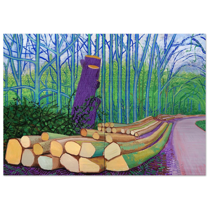 David Hockney - David Hockney Brushed Aluminum Print - 70x100 cm / 28x40 inches | David Hockney Aluminum Print | David Hockney Prints