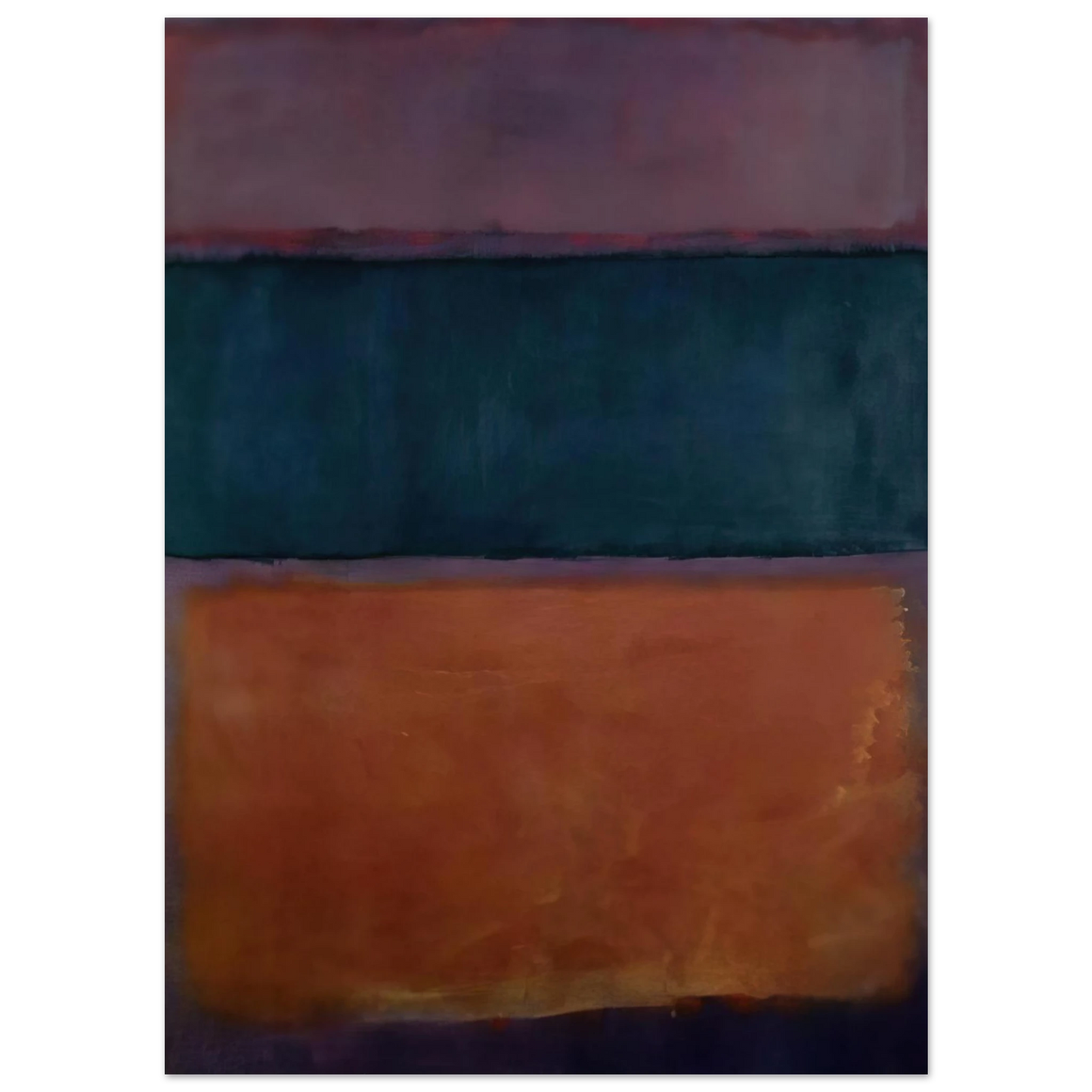 Helen Frankenthaler - Untitled - 1963 Wall art - 20x25 cm / 8x10 inches - Premium Wooden Framed Poster With Fine Art Paper - Wood frame