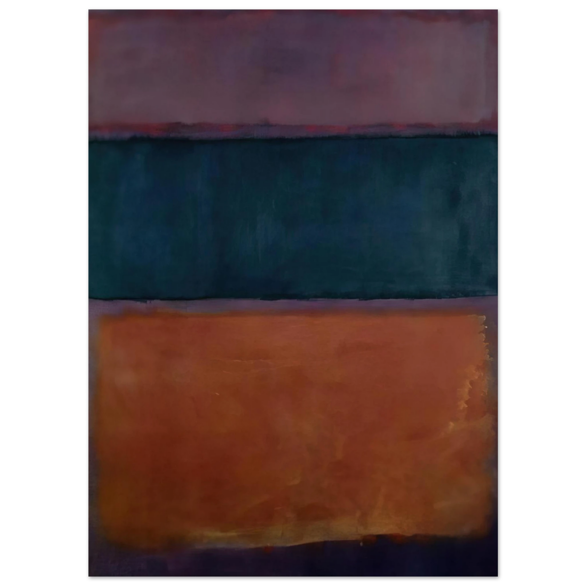 Helen Frankenthaler - Untitled - 1963 Wall art - 20x25 cm / 8x10 inches - Premium Wooden Framed Poster With Fine Art Paper - Wood frame