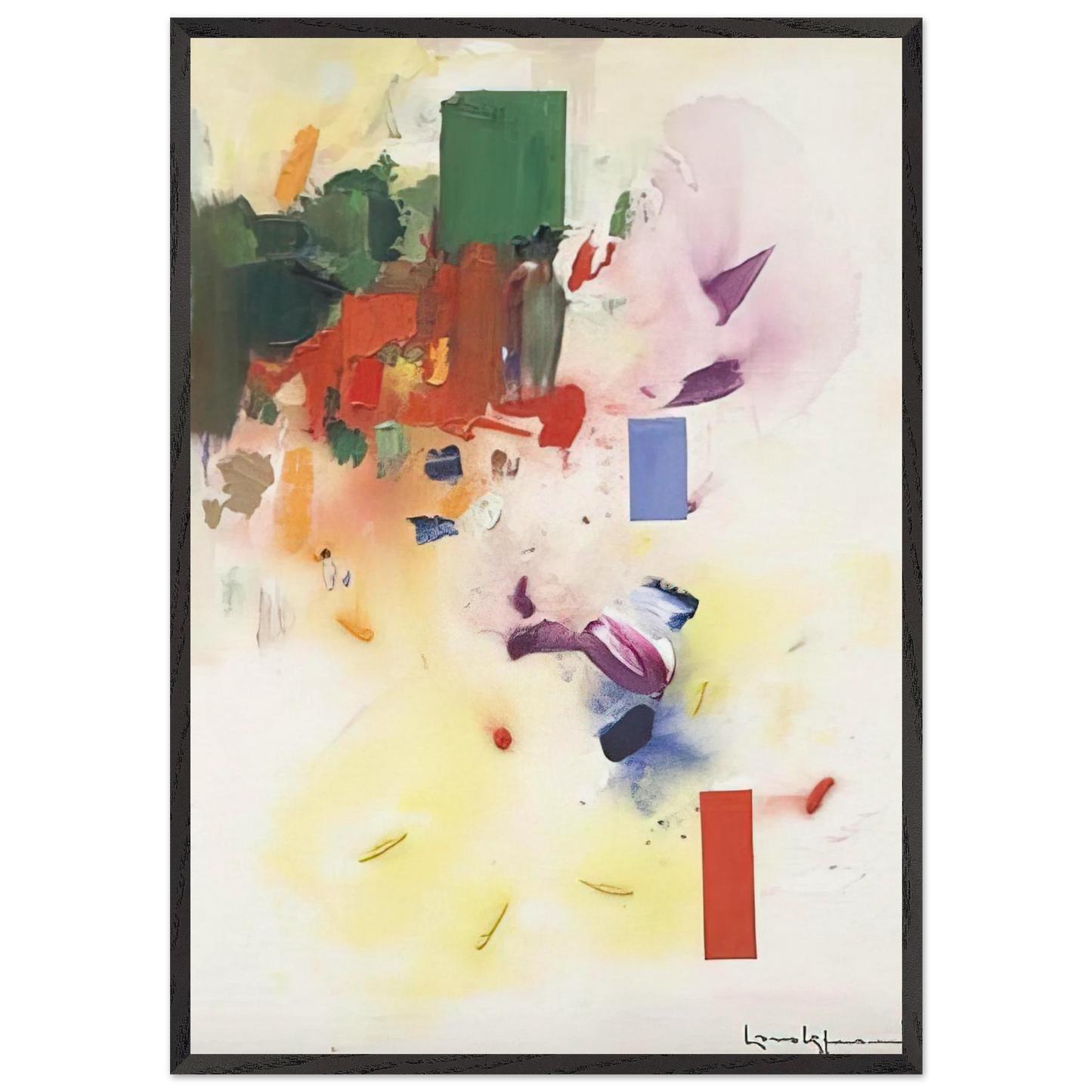 The Castle N1 - Hans Hofmann Framed Art Print – Black Wooden Frame - Default Title - -Framed Art Print