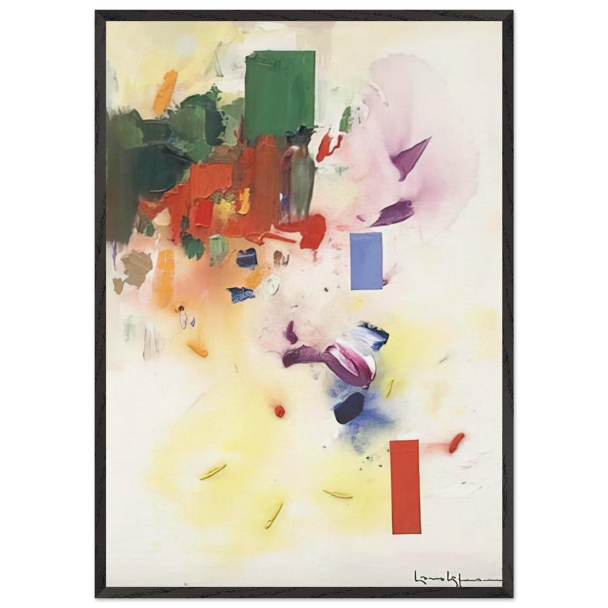 The Castle N1 - Hans Hofmann Framed Art Print – Black Wooden Frame - Default Title - -Framed Art Print