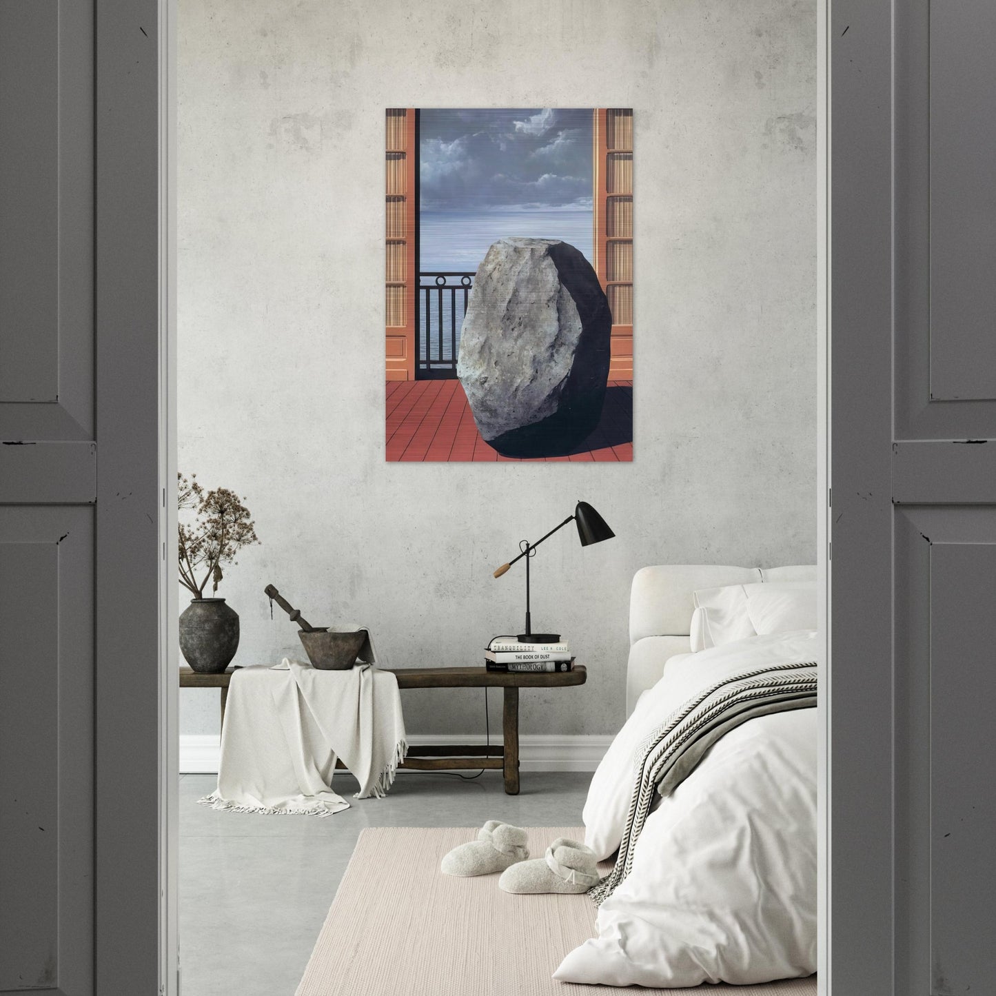 INVISIBLE WORLD 1954 - Rene Magritte Brushed Aluminum Print - 70x100 cm / 28x40 inches | Rene Magritte Aluminum Print | Rene Magritte Prints