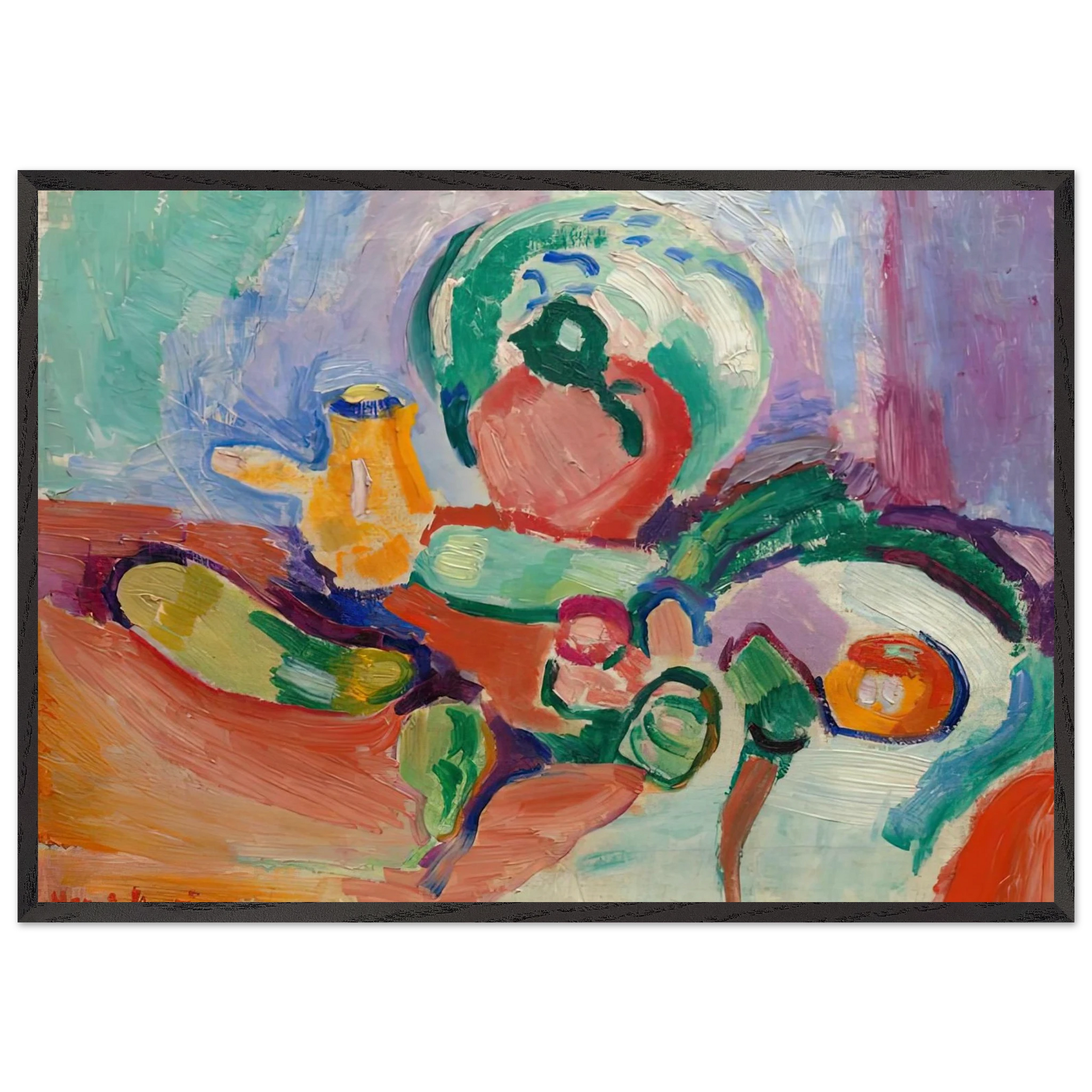 STILL LIFE WITH VEGETABLES 1905 - Henri Matisse Framed Art Print – Black Wooden Frame - Default Title - -Framed Art Print