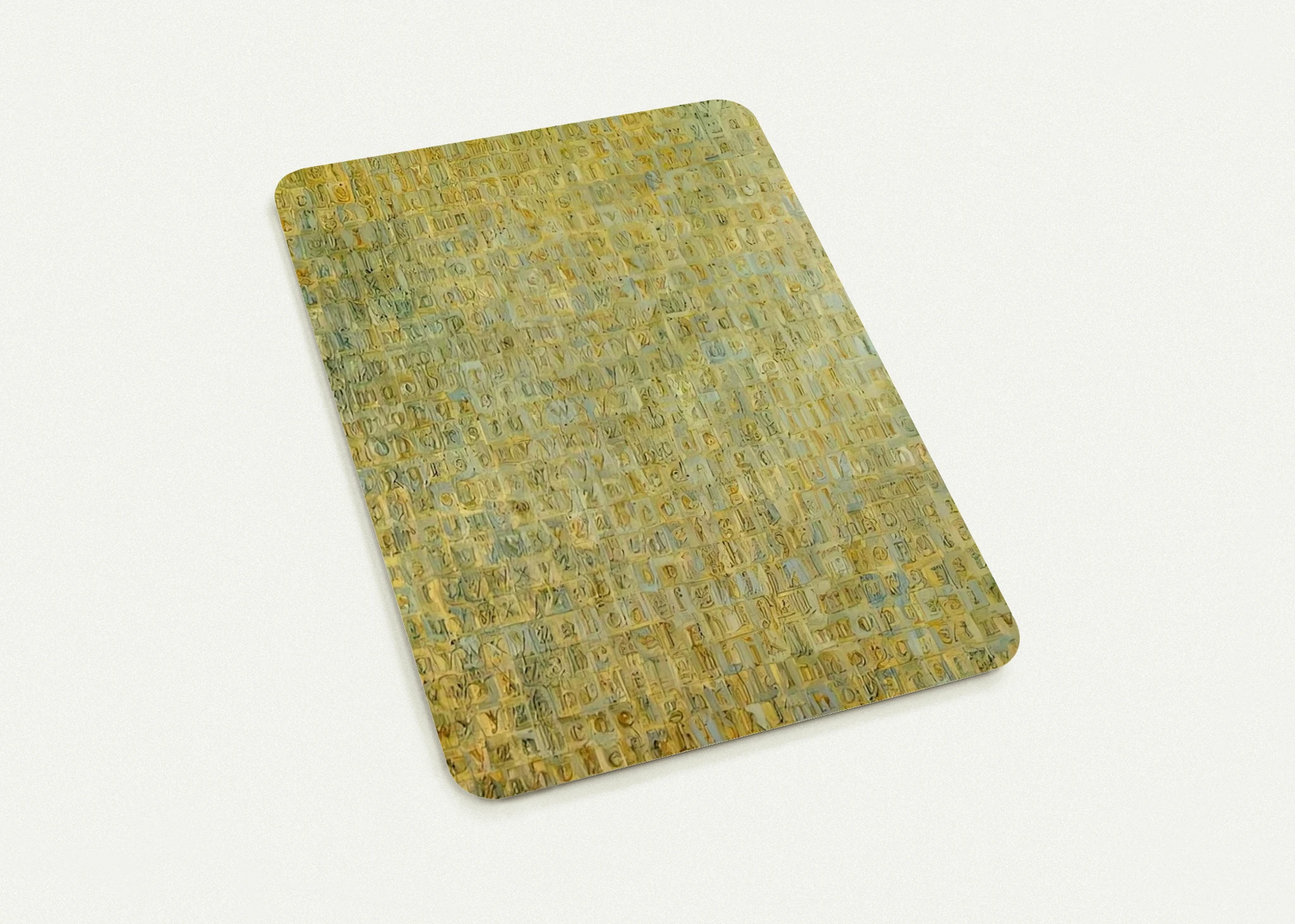 GREY ALPHABETS By Jasper Johns Pack of 10 Post Cards | Jasper Johns Post Cards | A6 (10.5 x 14.8 cm) - 4.1 x 5.8 inches