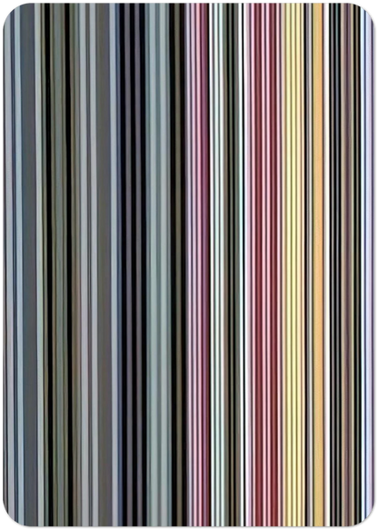 Alice Tully Hall Sampler - 1961 By Gene Davis Pack of 10 Post Cards | Gene Davis Post Cards | A6 (10.5 x 14.8 cm) - 4.1 x 5.8 inches