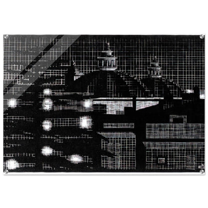 NOCTURNAL ROME 5 - MC Escher Acrylic Print - 70x100 cm / 28x40″ inches | MC Escher Wall Art | MC Escher Prints