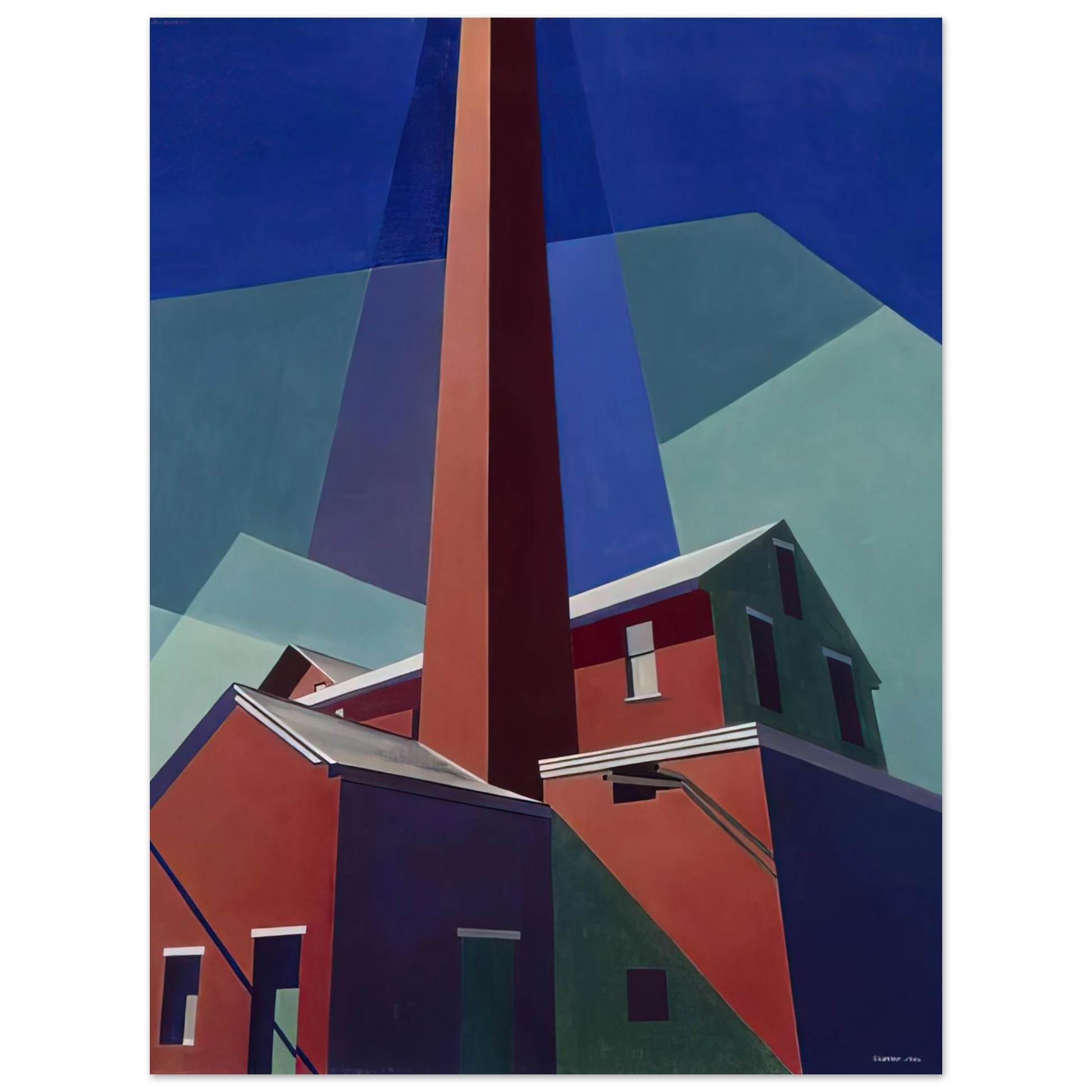 Charles Sheeler - Ballardvale - 1946 Fine Art Poster - Default Title