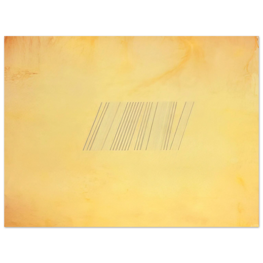 Ronnie Landfield - Blue Line Painting - 1969 Fine Art Poster - Default Title