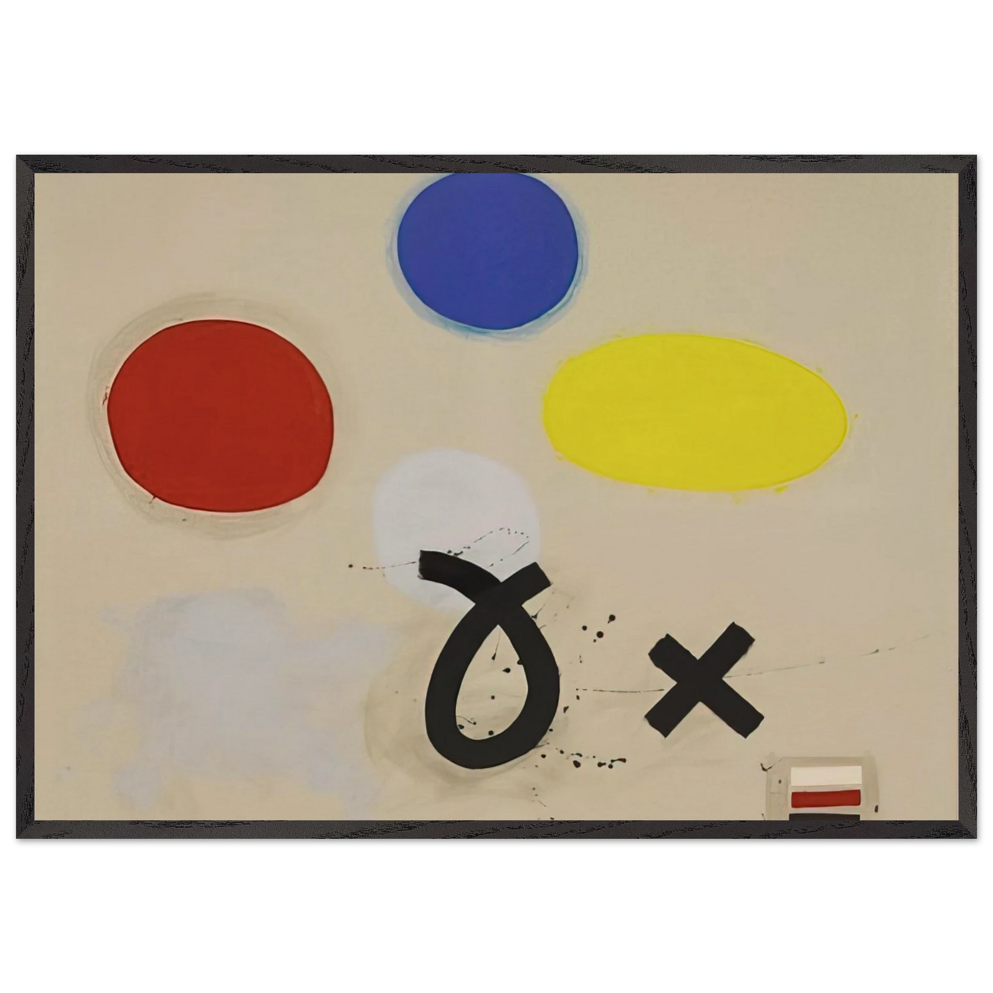 Wall artOpen and Closed - 1970 - Adolph Gottlieb Framed Art Print – Black Wooden Frame - Default Title - -Framed Art Print