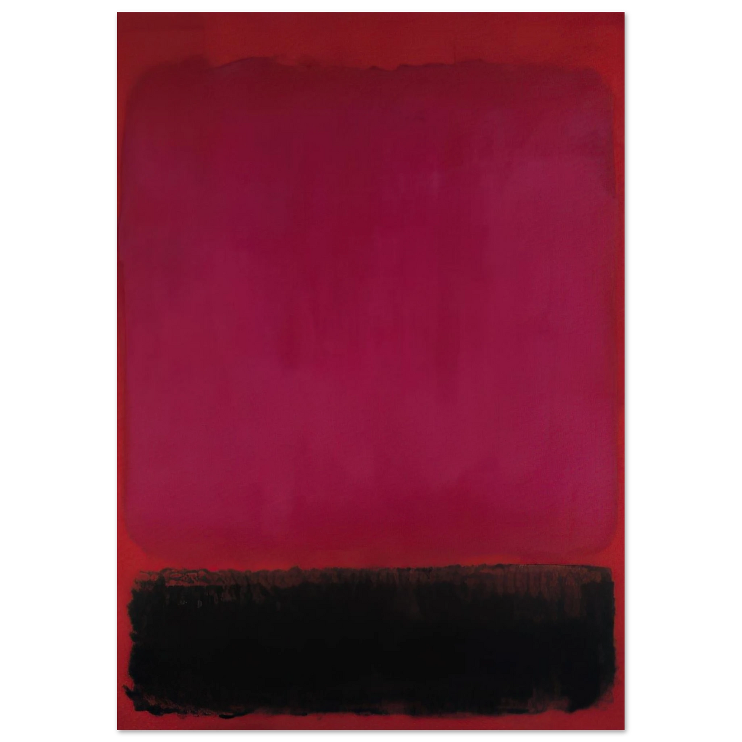 Helen Frankenthaler - Untitled - 1967 Wall art - A1 (59.4 x 84.1  cm) - Premium Wooden Framed Poster With Fine Art Paper - Black frame