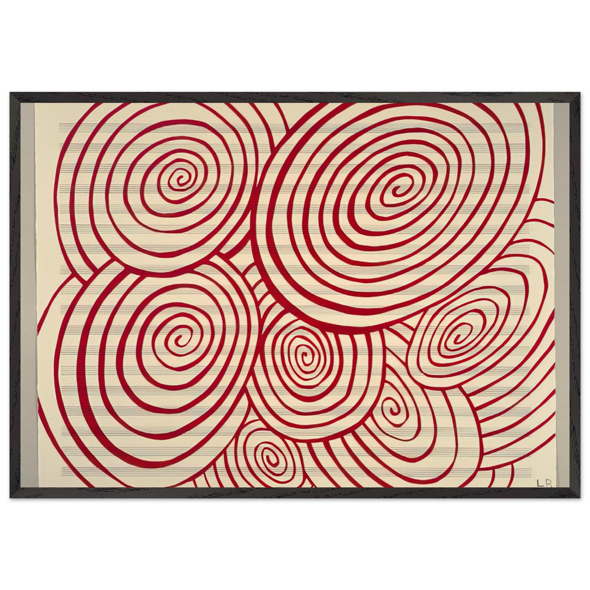 FUGUE 2003 - Louise Bourgeois Framed Art Print – Black Wooden Frame - Default Title - -Framed Art Print