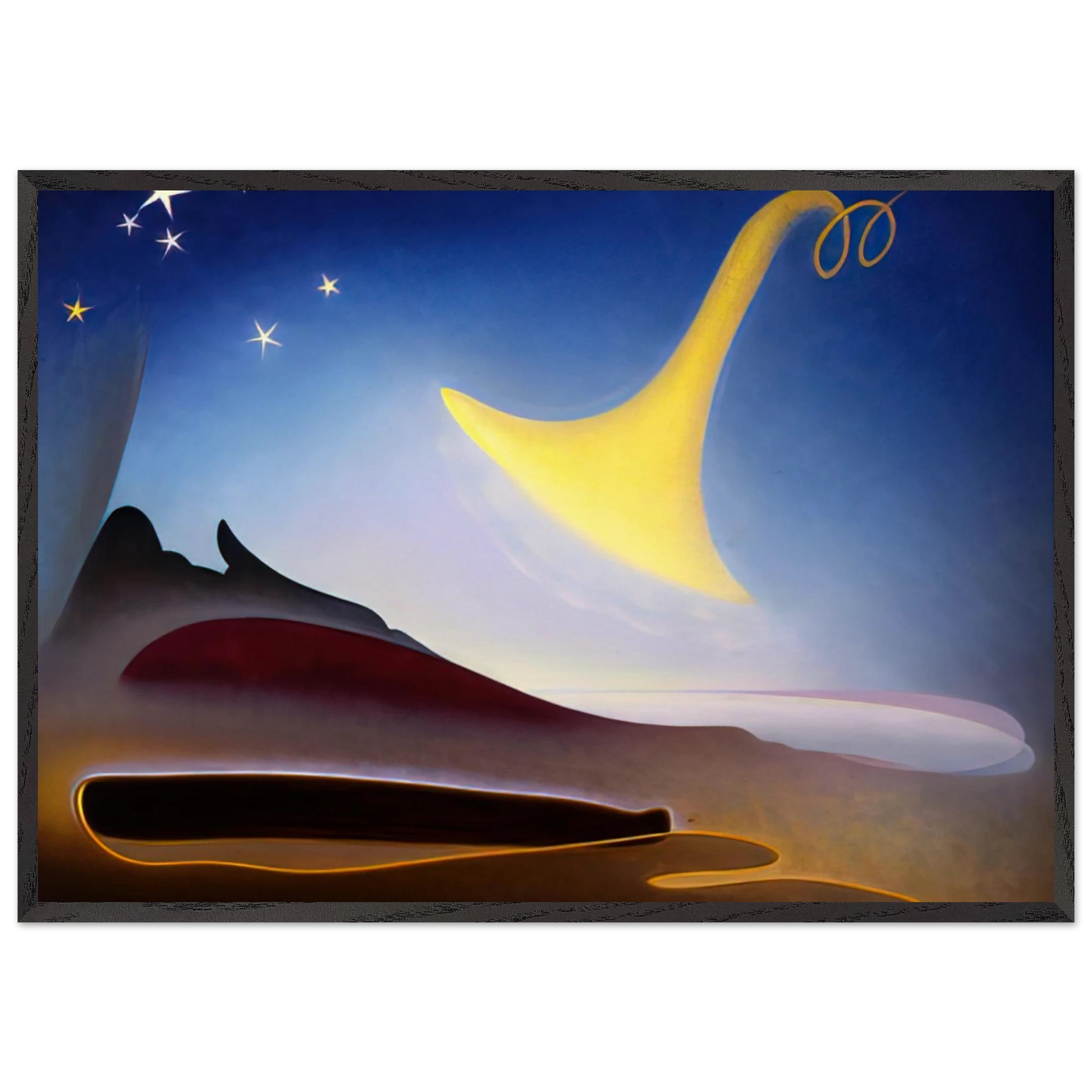 Awakening Memory of Father - 1943 - Agnes Lawrence Pelton Framed Art Print – Black Wooden Frame - Default Title - -Framed Art Print