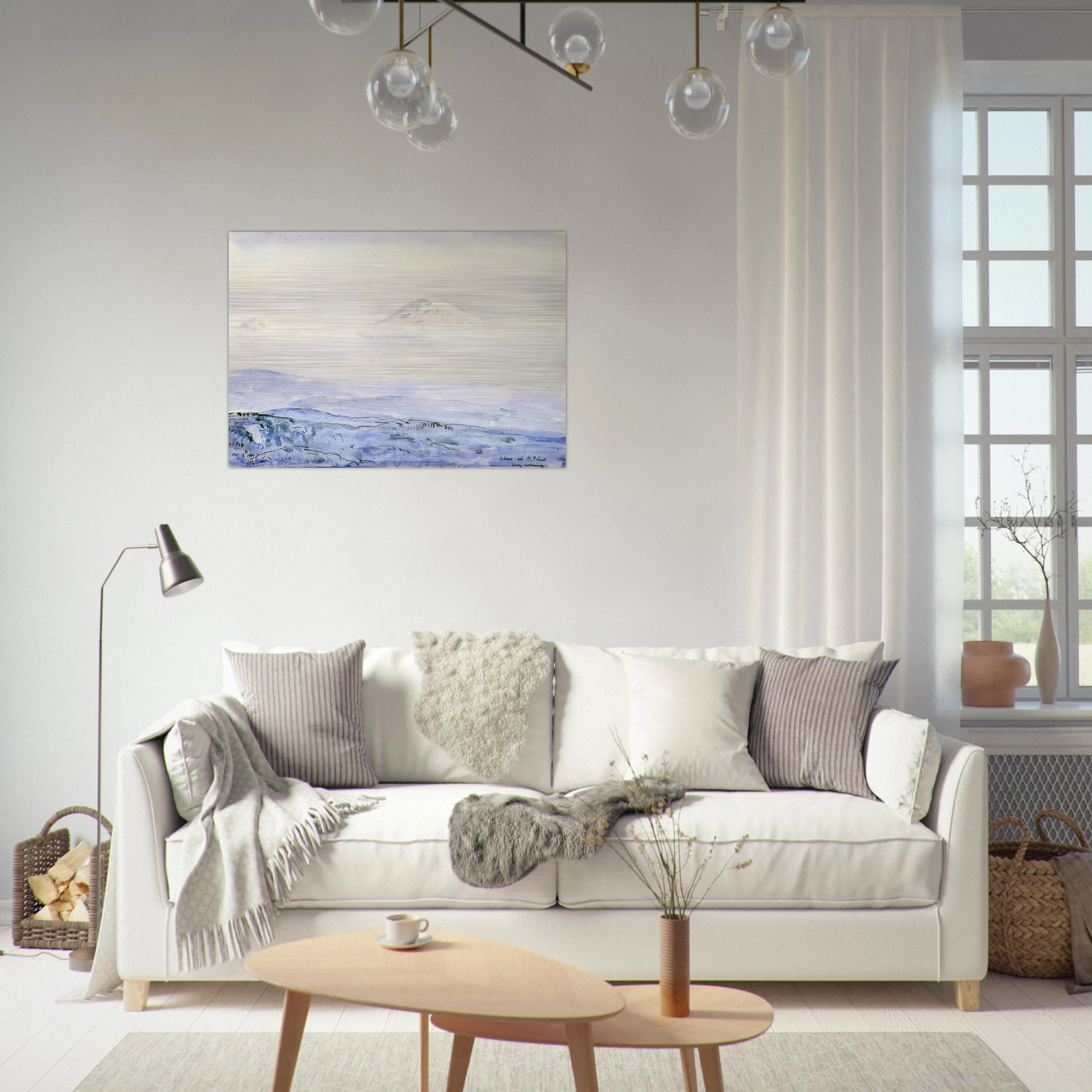 Adams and St. Helen's, Early Morning - Childe Hassam Brushed Aluminum Print - 70x100 cm / 28x40 inches | Childe Hassam Aluminum Print | Childe Hassam Prints