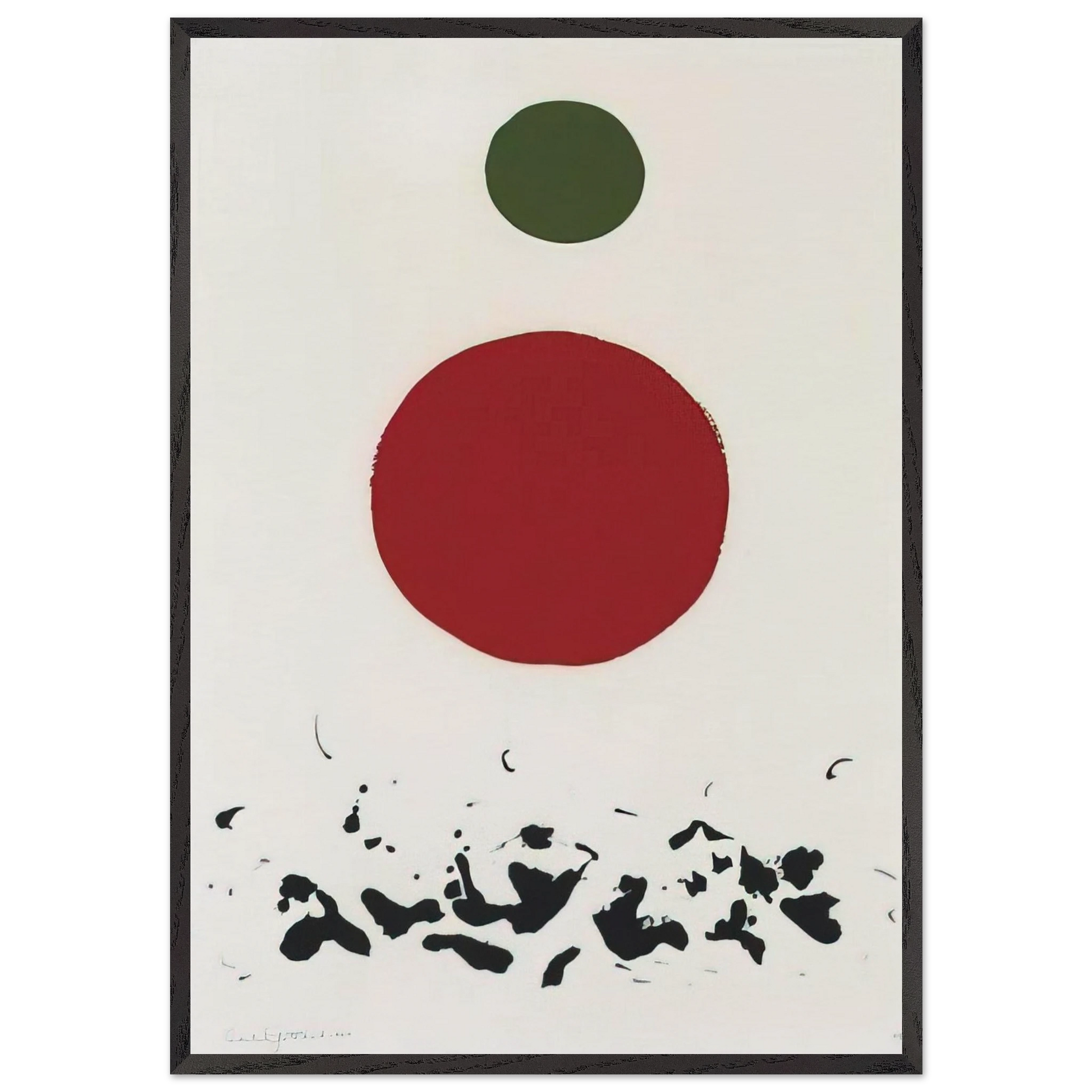 Flotsam - 1967 - Adolph Gottlieb Framed Art Print – Black Wooden Frame - Default Title - -Framed Art Print