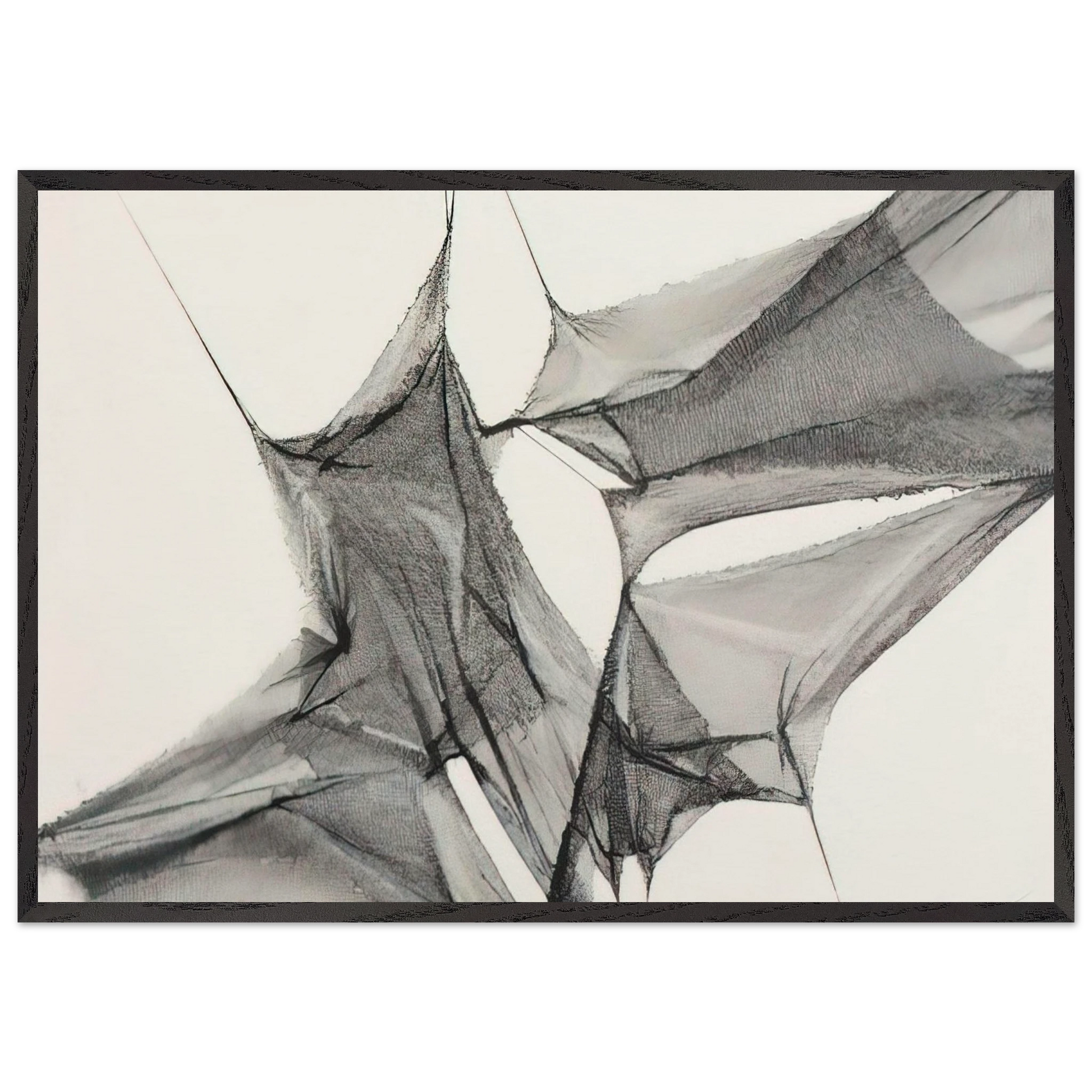 Untitled - 1975 N2 - Manuel Rivera Framed Art Print – Black Wooden Frame - Default Title - -Framed Art Print