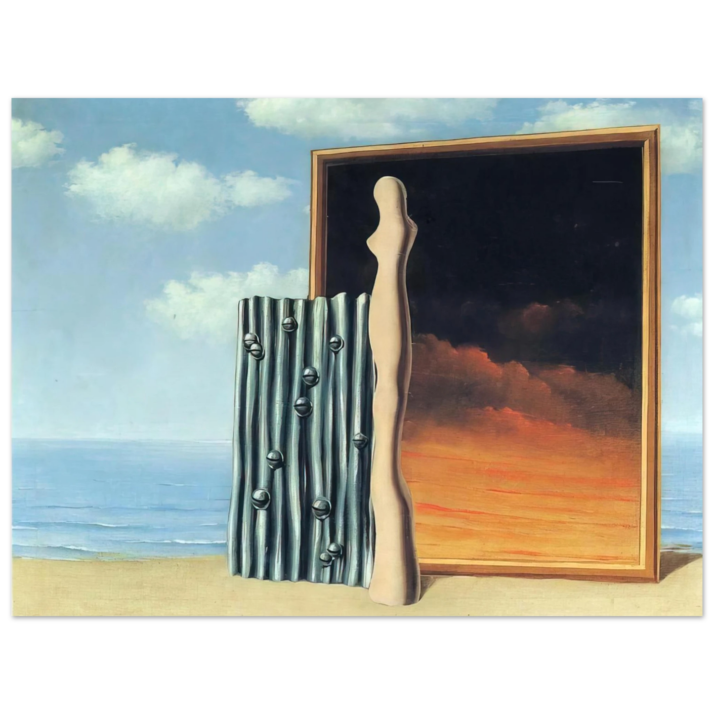 Rene Magritte - COMPOSITION ON A SEASHORE 1935 Fine Art Poster - Default Title