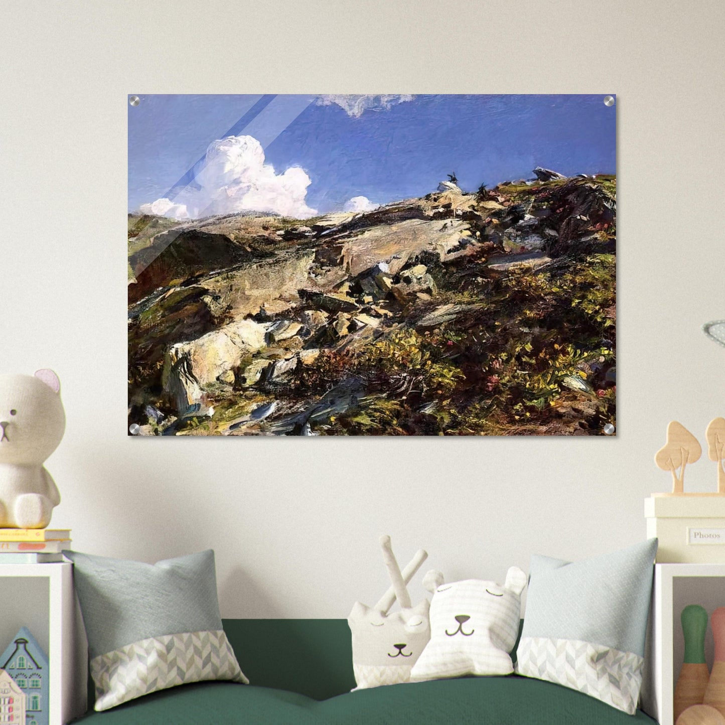 In the Alps - John Singer Sargent Acrylic Print - 70x100 cm / 28x40″ inches | John Singer Sargent Wall Art | John Singer Sargent Prints