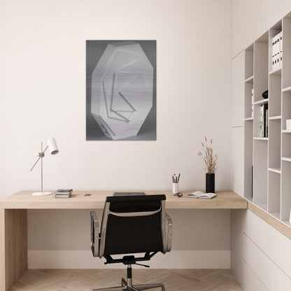 3-8 Eck - Concretism - Max Bill Brushed Aluminum Print - 70x100 cm / 28x40 inches | Max Bill Aluminum Print | Max Bill Prints