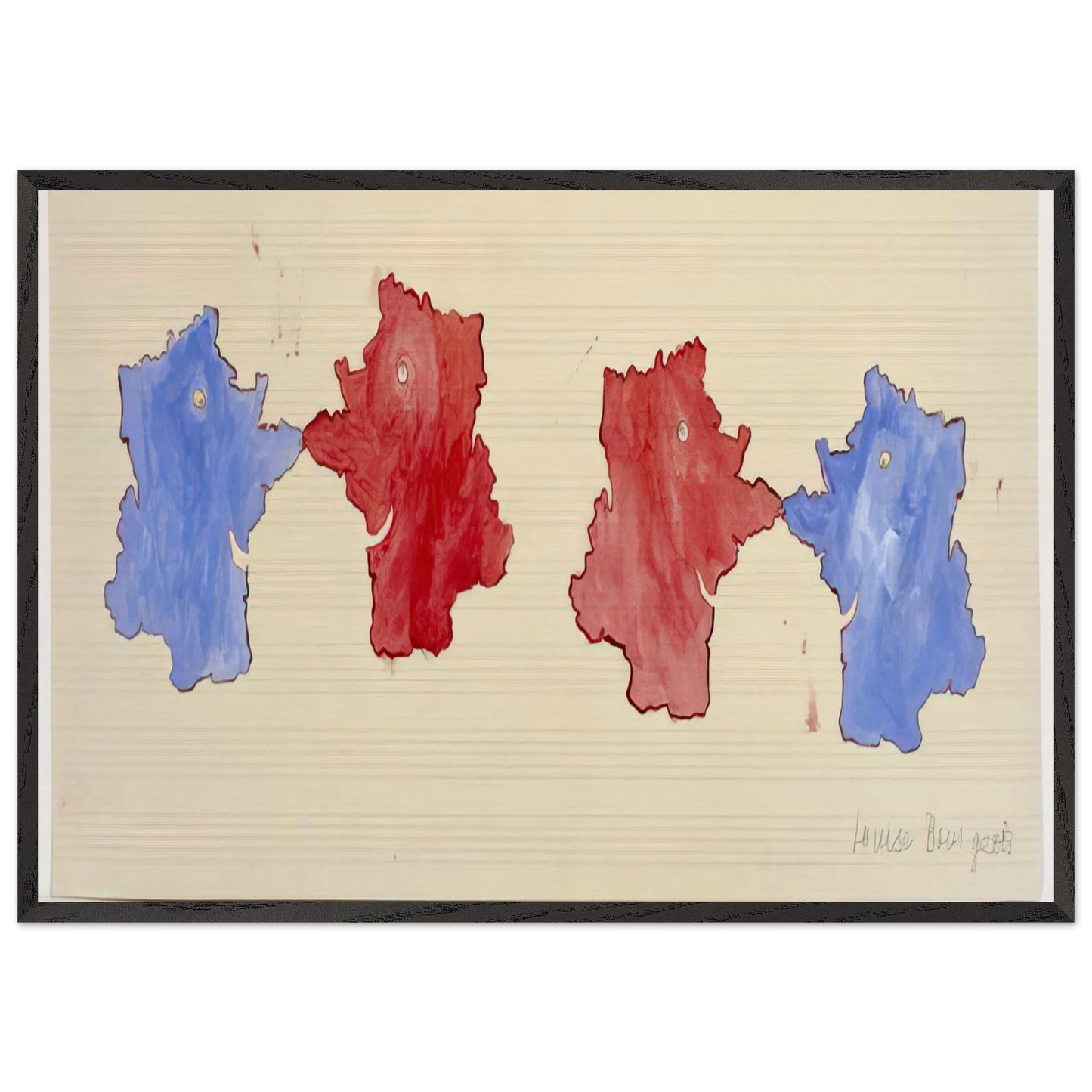 ON THE OCCASION OF SERPENTINE GALLERY MAP MARATHON - Louise Bourgeois Framed Art Print – Black Wooden Frame - Default Title - -Framed Art Print