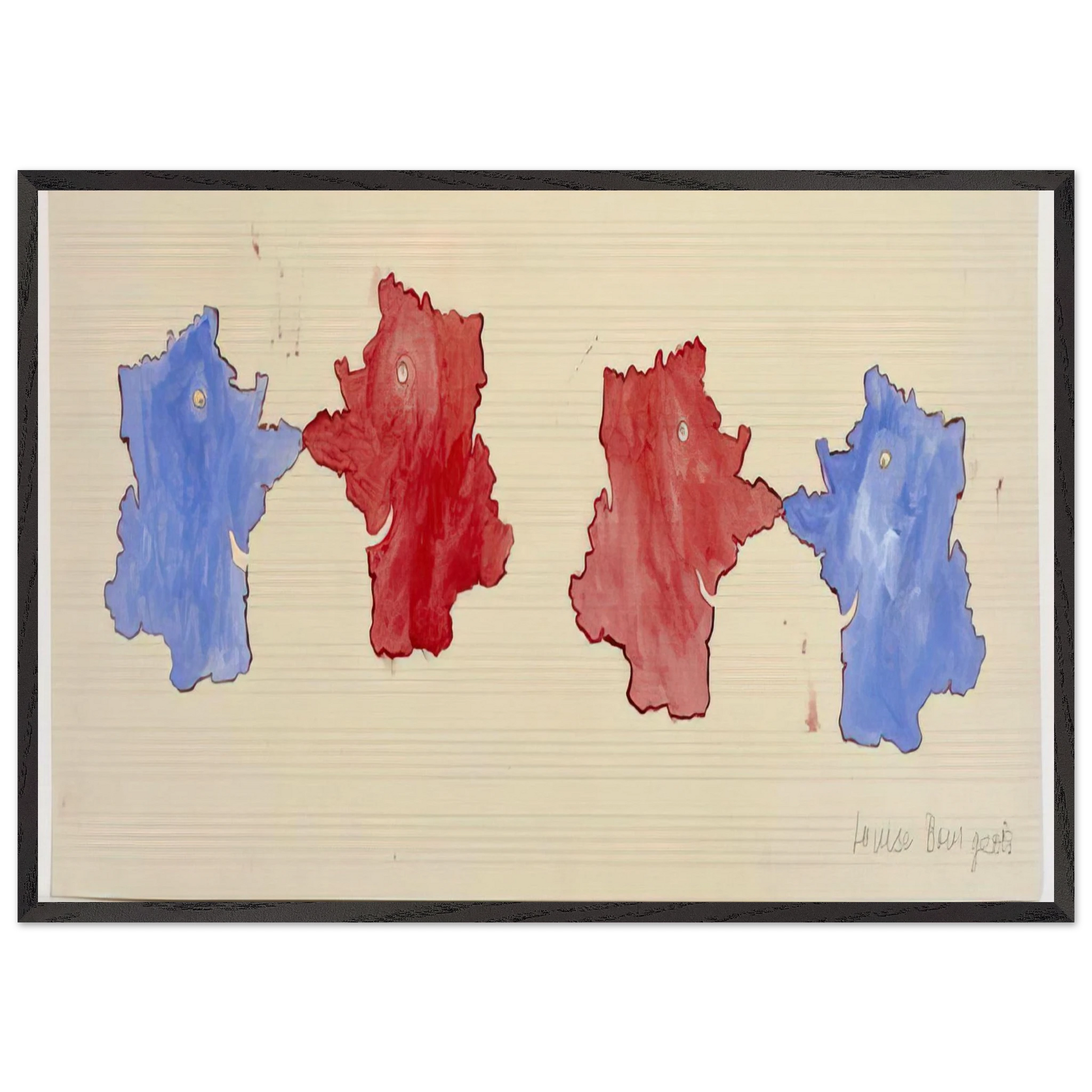 ON THE OCCASION OF SERPENTINE GALLERY MAP MARATHON - Louise Bourgeois Framed Art Print – Black Wooden Frame - Default Title - -Framed Art Print