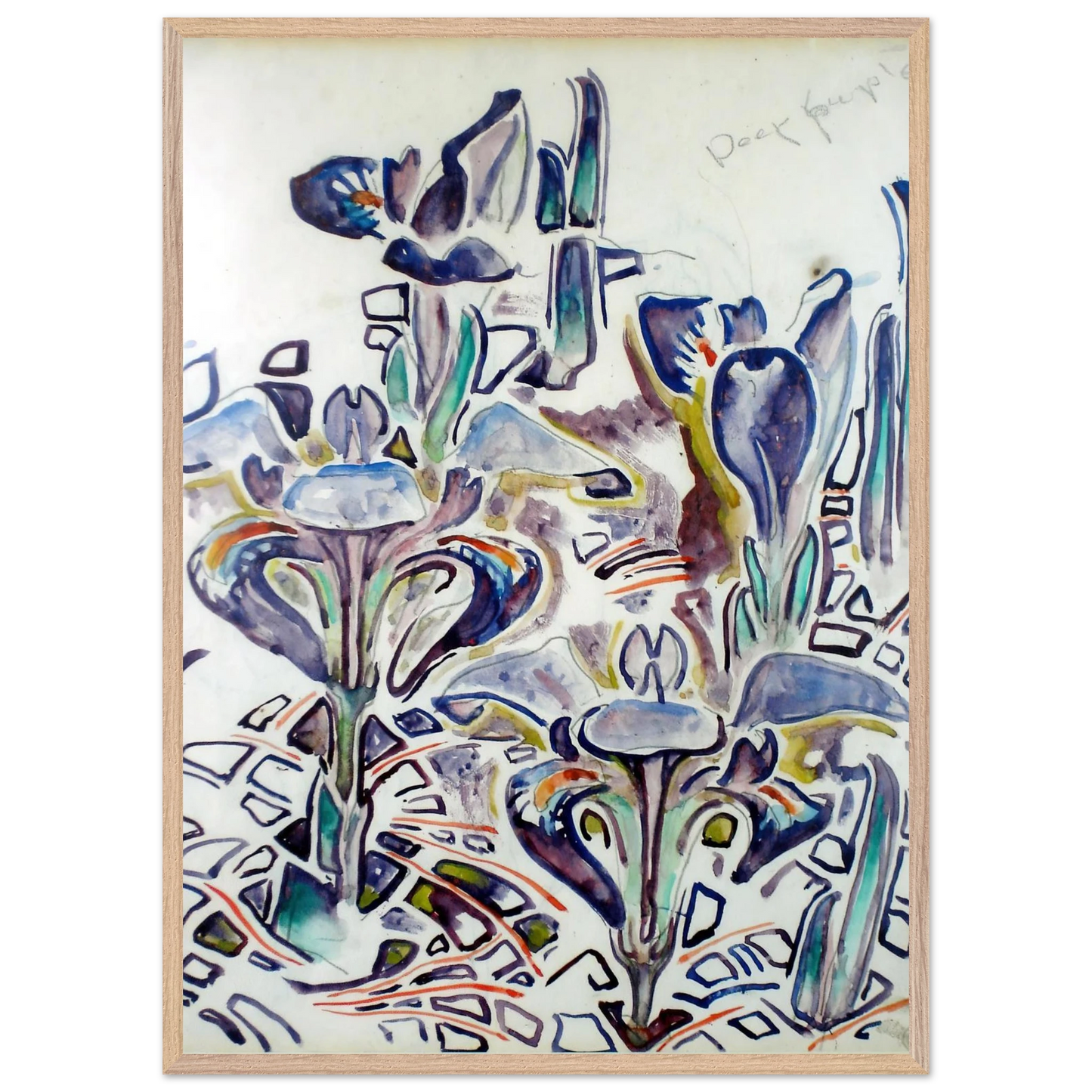 Walter Inglis Anderson - Walter Anderson Wall art - 30x40 cm / 12x16 Inches - Premium Wooden Framed Poster With Fine Art Paper - White frame