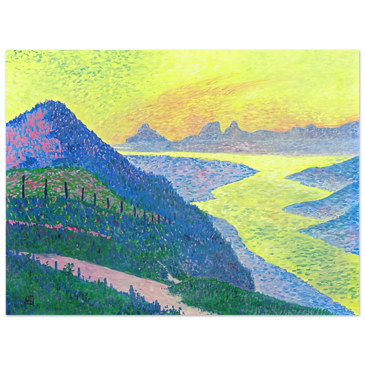 Theo van Rysselberghe - SUNSET AT AMBLETEUSE 1899 Fine Art Poster - Default Title