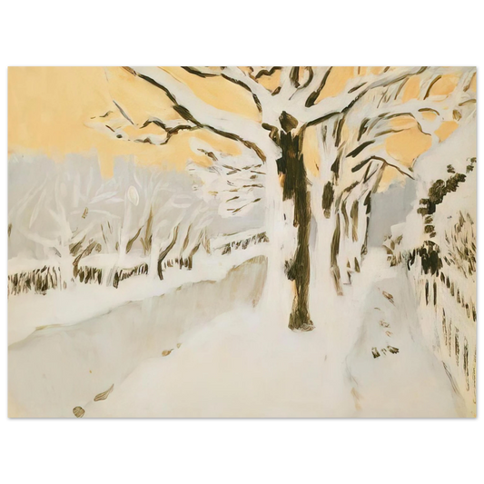 Fairfield Porter - LATE AFTERNOON SNOW 1972 Fine Art Poster - Default Title