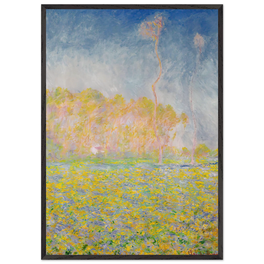 Springtime Landscape - claude monet Framed Art Print – Black Wooden Frame - Default Title - -Framed Art Print