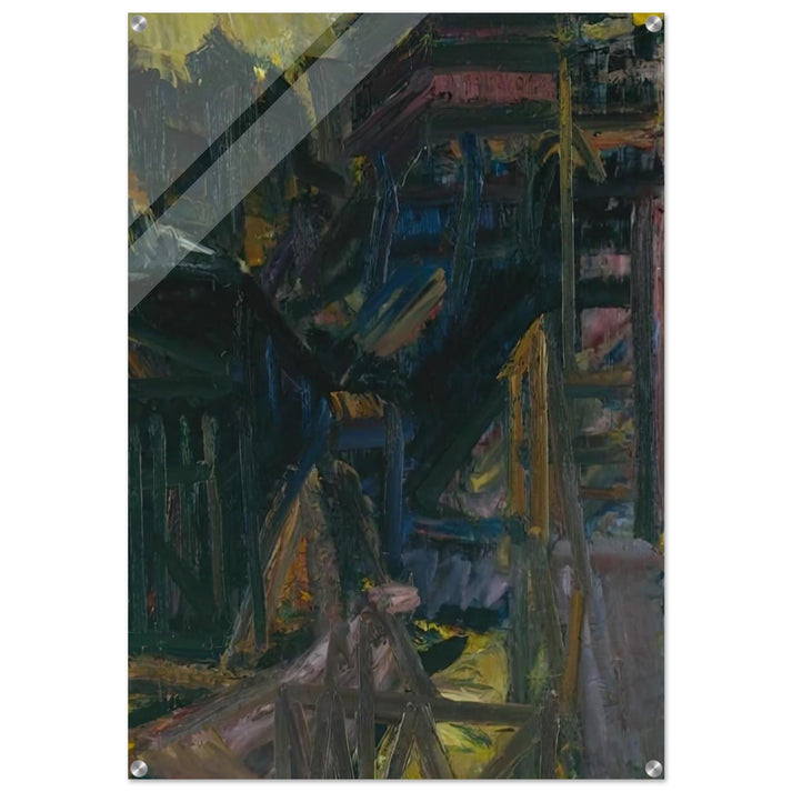 TO THE STUDIOS 1980 - Frank Auerbach Acrylic Print - 70x100 cm / 28x40″ inches | Frank Auerbach Wall Art | Frank Auerbach Prints