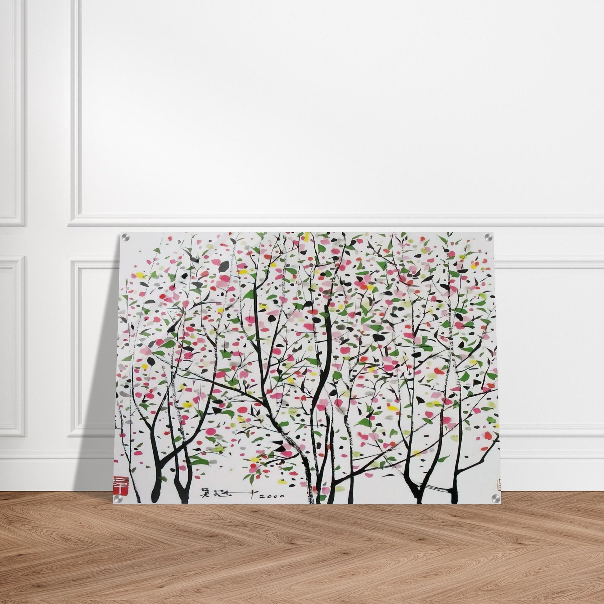 Untitled - Ink and wash painting, Post-Impressionism - Wu Guanzhong Acrylic Print - 70x100 cm / 28x40″ inches | Wu Guanzhong Wall Art | Wu Guanzhong Prints