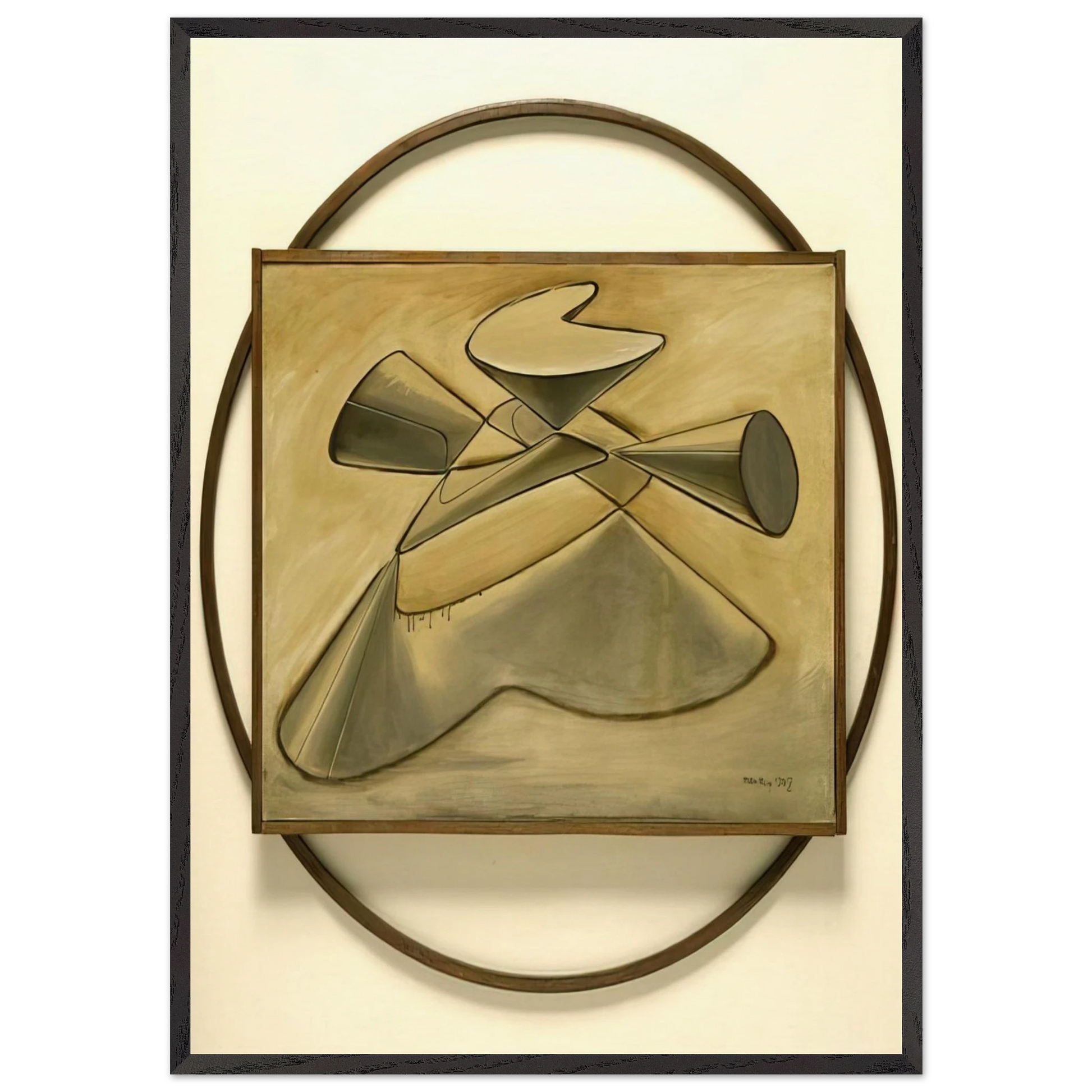 SHAKESPEAREAN EQUATION KING LEAR - Man Ray Framed Art Print – Black Wooden Frame - Default Title - -Framed Art Print