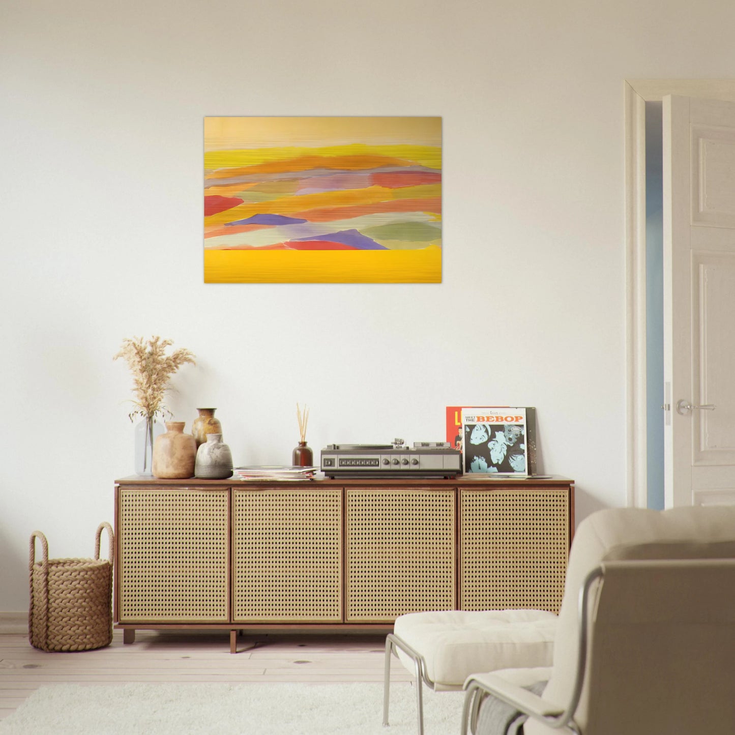 Revelation - 1979 - Ronnie Landfield Brushed Aluminum Print - 70x100 cm / 28x40 inches | Ronnie Landfield Aluminum Print | Ronnie Landfield Prints