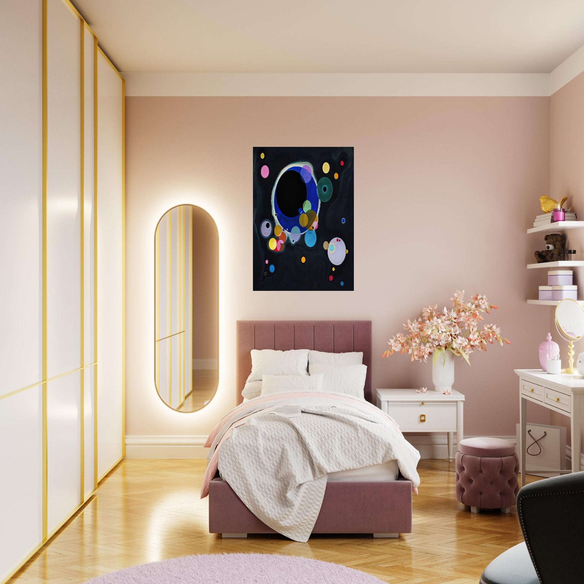 SEVERAL CIRCLES 1926 - Wassily Kandinsky Brushed Aluminum Print - 70x100 cm / 28x40 inches | Wassily Kandinsky Aluminum Print | Wassily Kandinsky Prints