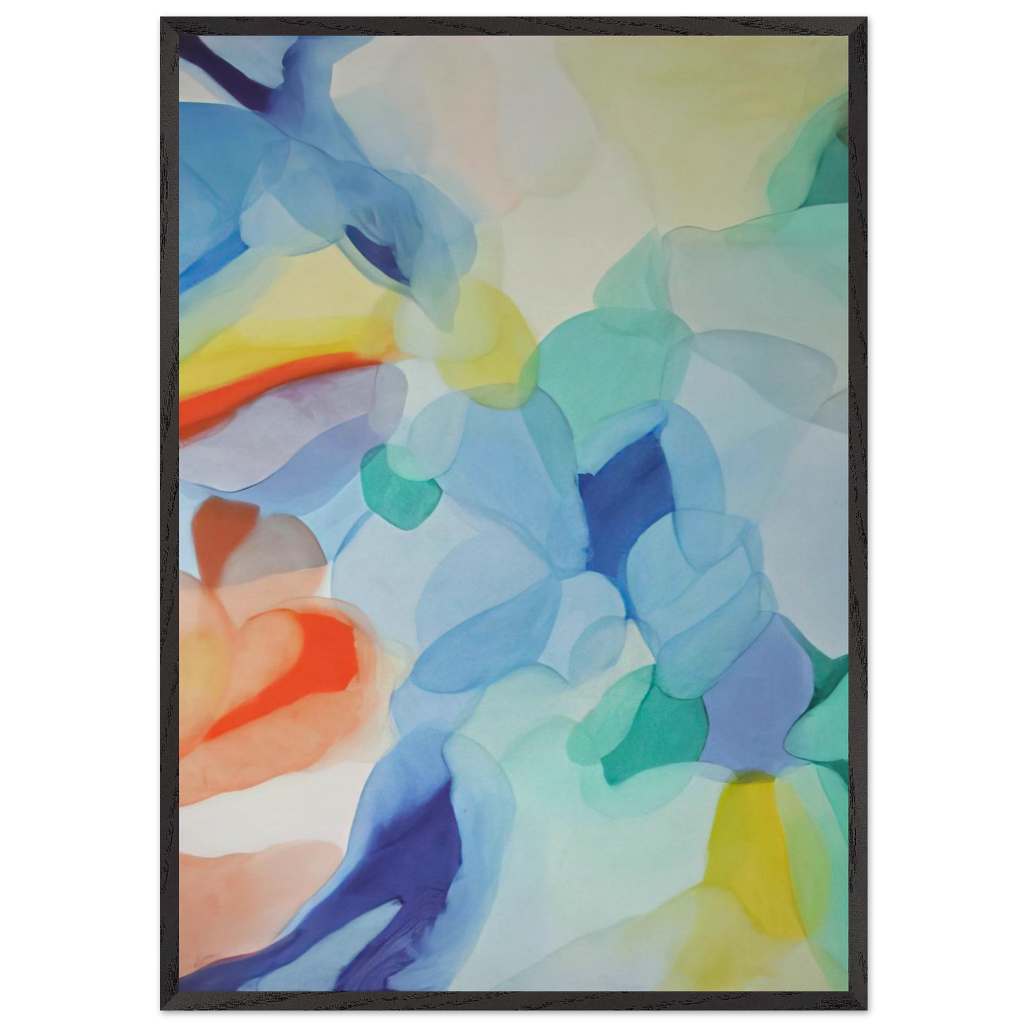 The Light in the Depths - Alice Baber Framed Art Print – Black Wooden Frame - Default Title - -Framed Art Print