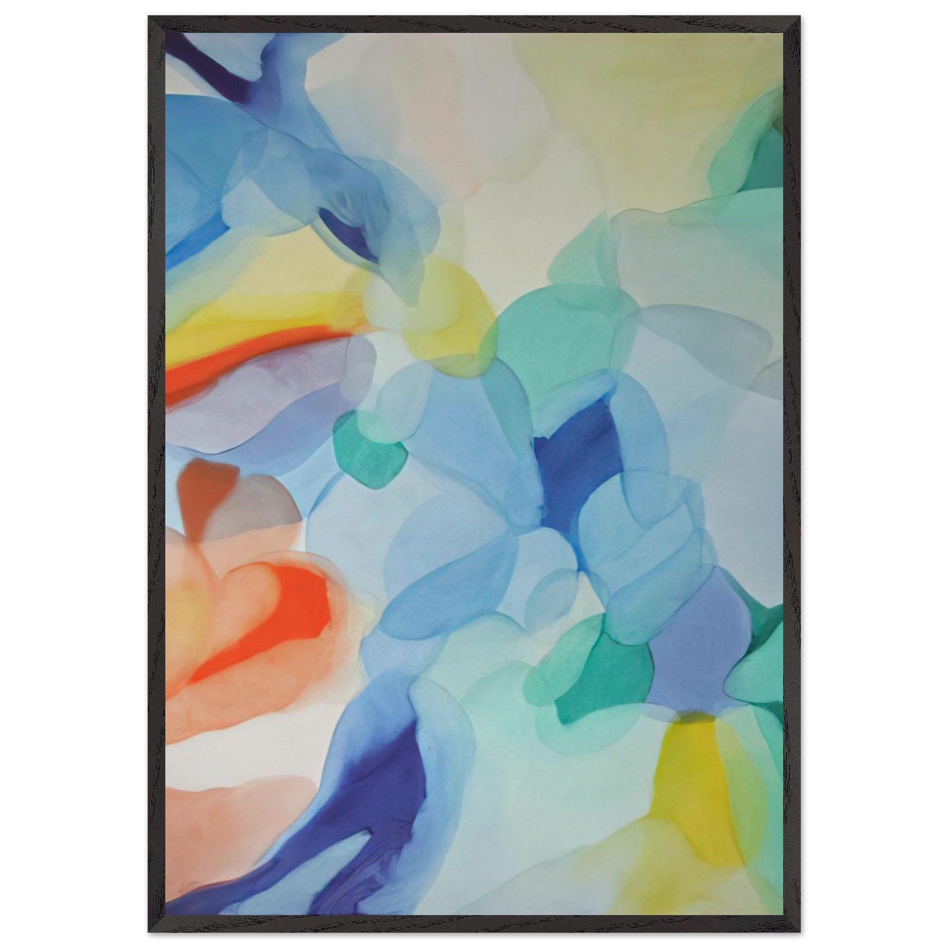 The Light in the Depths - Alice Baber Framed Art Print – Black Wooden Frame - Default Title - -Framed Art Print