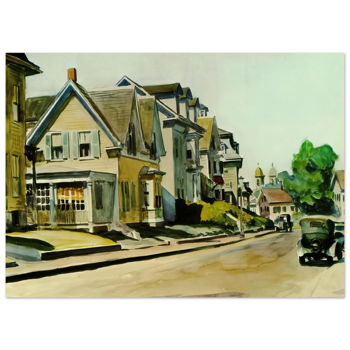 Edward Hopper - Sun on Prospect Street Gloucester, Massachusetts Fine Art Poster