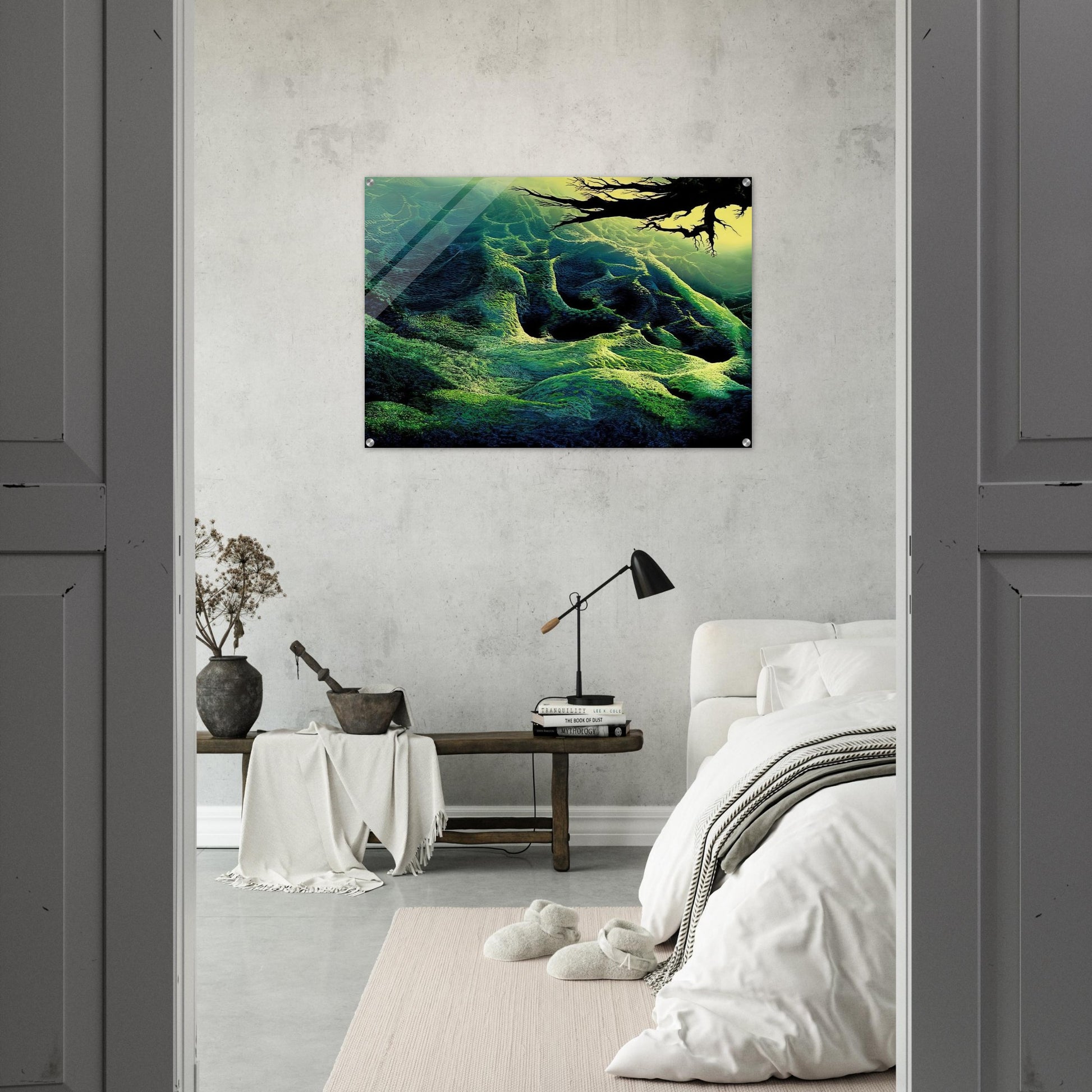 My Soul - Eyvind Earle Acrylic Print - 70x100 cm / 28x40″ inches | Eyvind Earle Wall Art | Eyvind Earle Prints