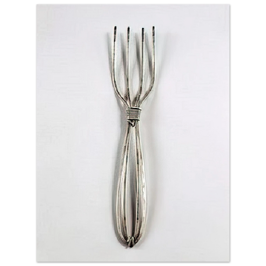 Alexander Calder - FORK 1940 Fine Art Poster - 13x18 cm / 5x7 inches