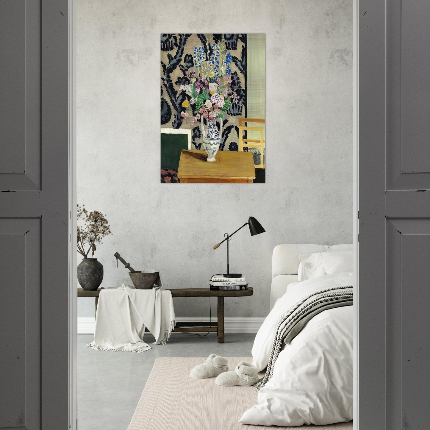 BOUQUET DE FLEURS POUR LE QUATORZE JUILLET 1919 - Henri Matisse Brushed Aluminum Print - 70x100 cm / 28x40 inches | Henri Matisse Aluminum Print | Henri Matisse Prints