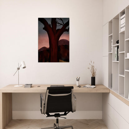 Autumn Trees - Chestnut Tree - Georgia O'Keeffe Brushed Aluminum Print - 70x100 cm / 28x40 inches | Georgia O'Keeffe Aluminum Print | Georgia O'Keeffe Prints