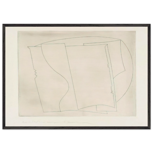 Ronco - 1967 - Ben Nicholson Framed Art Print – Black Wooden Frame - Default Title - -Framed Art Print