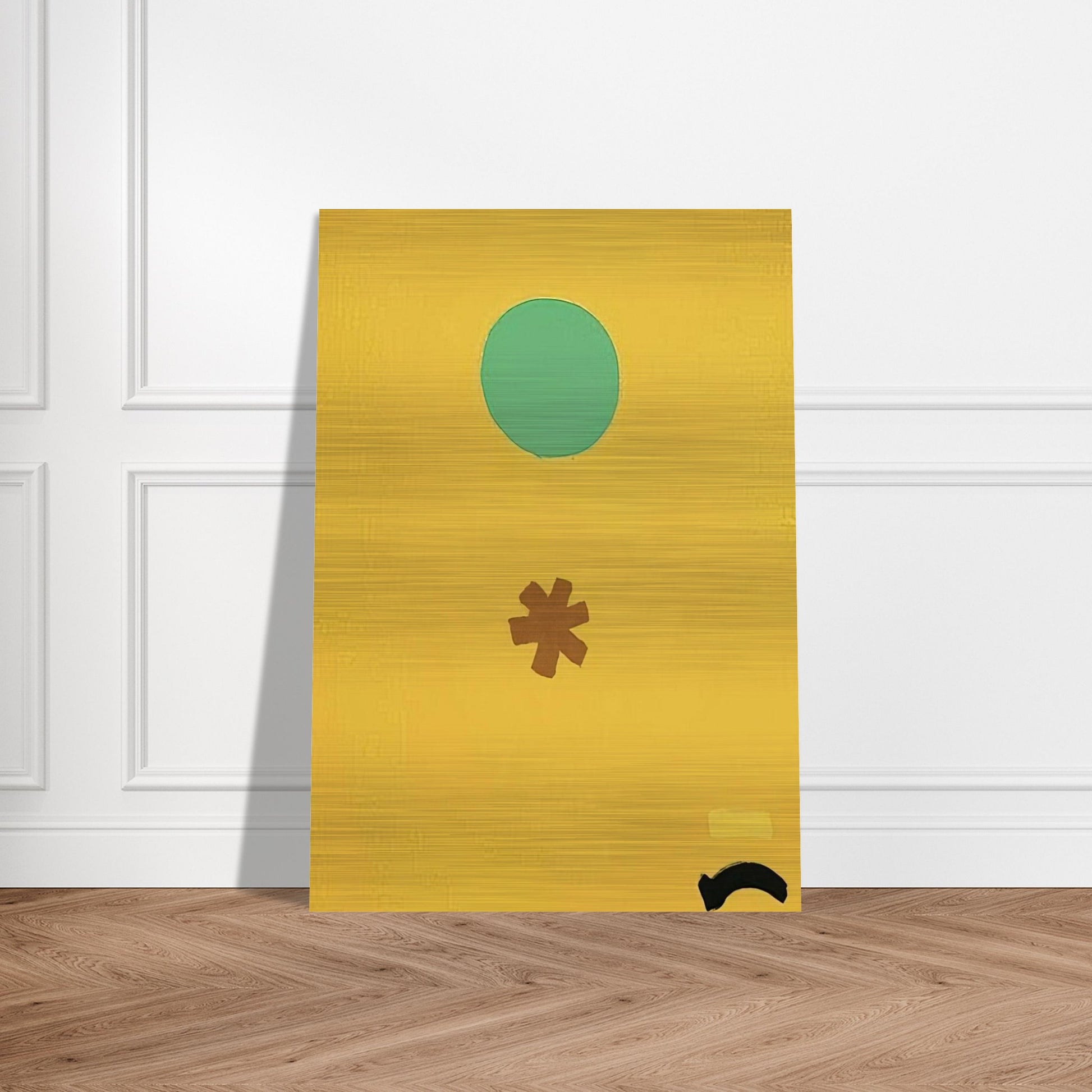 Black Note - 1971 - Adolph Gottlieb Brushed Aluminum Print - 70x100 cm / 28x40 inches | Adolph Gottlieb Aluminum Print | Adolph Gottlieb Prints