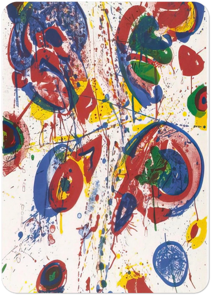 Bright Nothing By Sam Francis Pack of 10 Post Cards | Sam Francis Post Cards | A6 (10.5 x 14.8 cm) - 4.1 x 5.8 inches