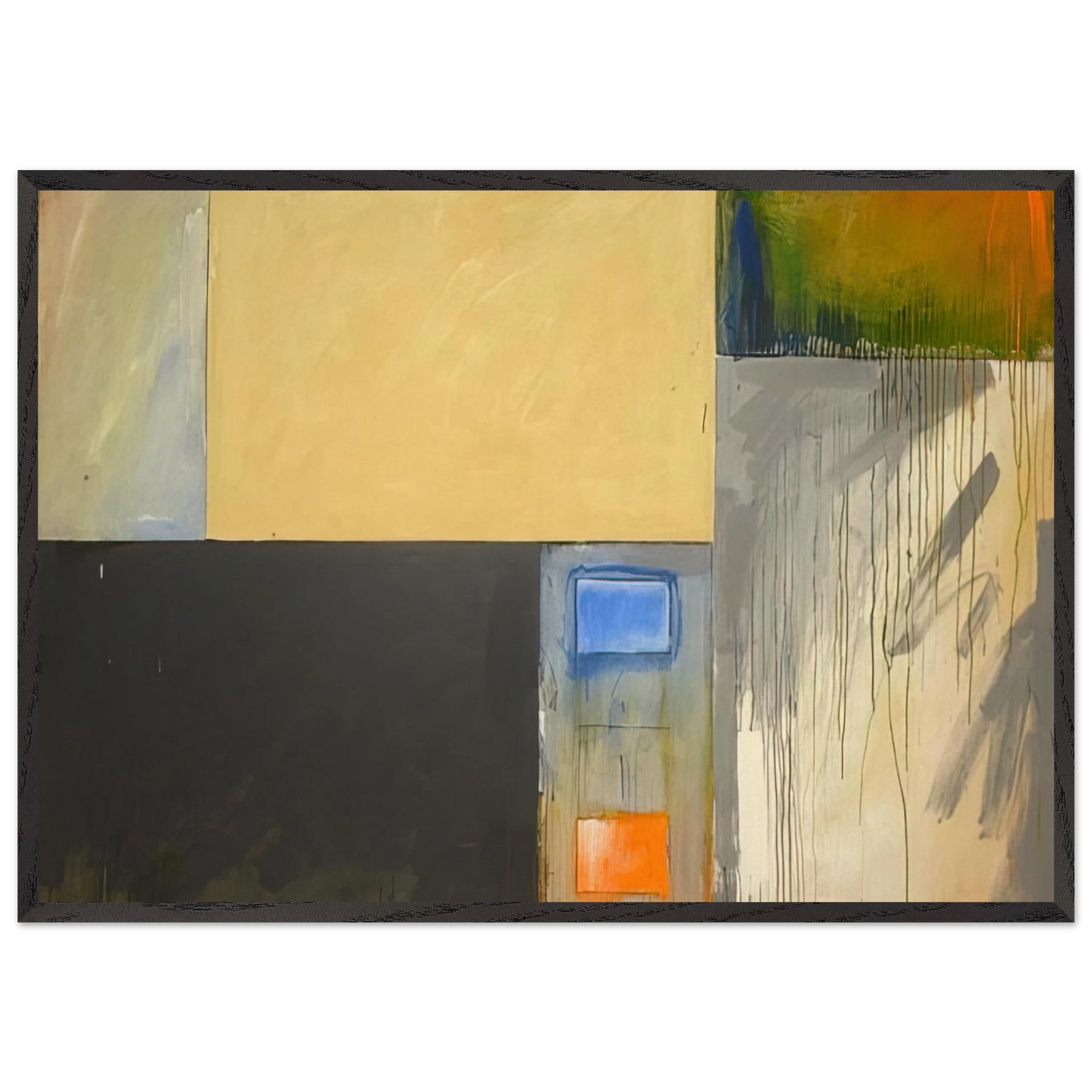 ForsythHouston - Abstract Expressionism - Mark Lancaster Framed Art Print – Black Wooden Frame - Default Title - -Framed Art Print