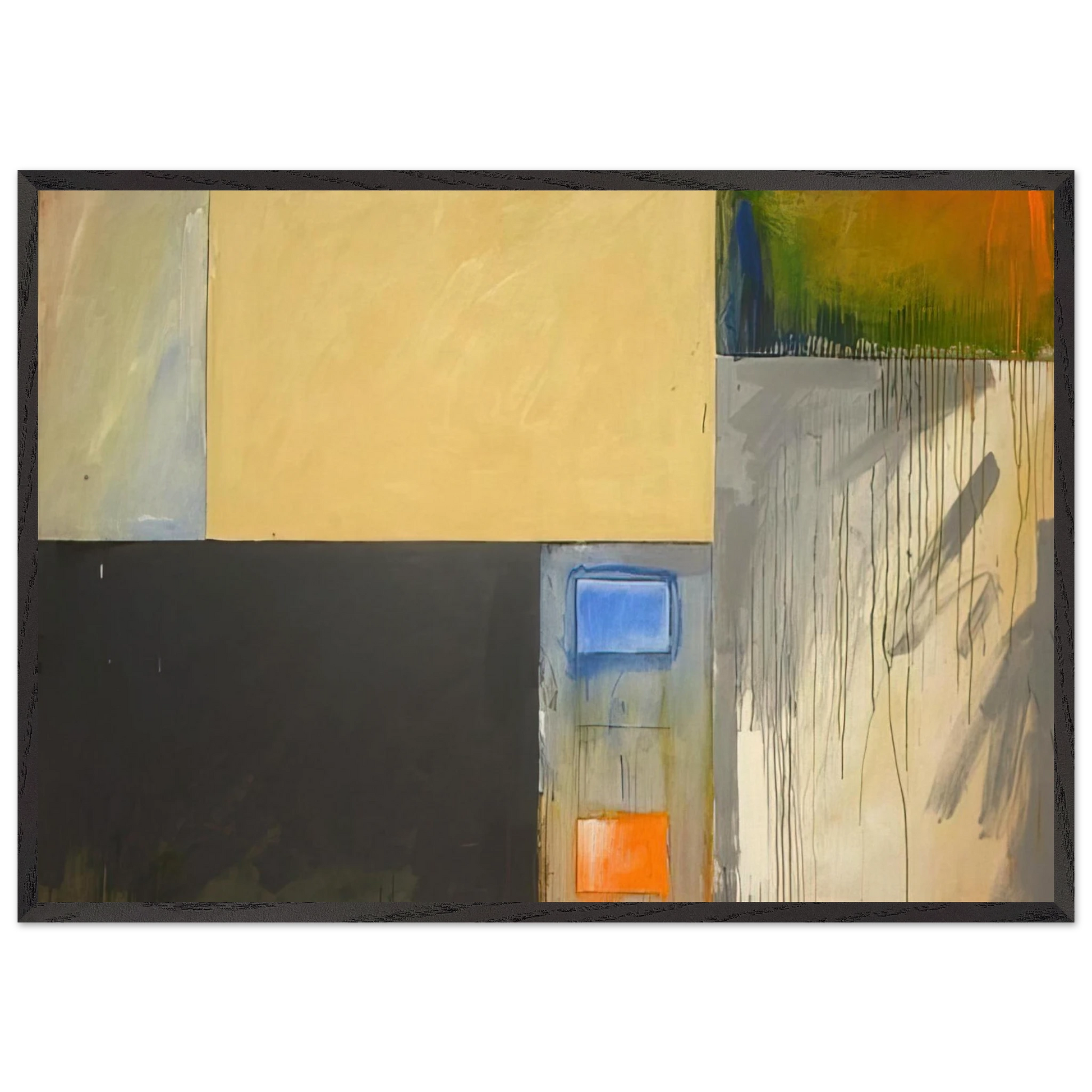 ForsythHouston - Abstract Expressionism - Mark Lancaster Framed Art Print – Black Wooden Frame - Default Title - -Framed Art Print