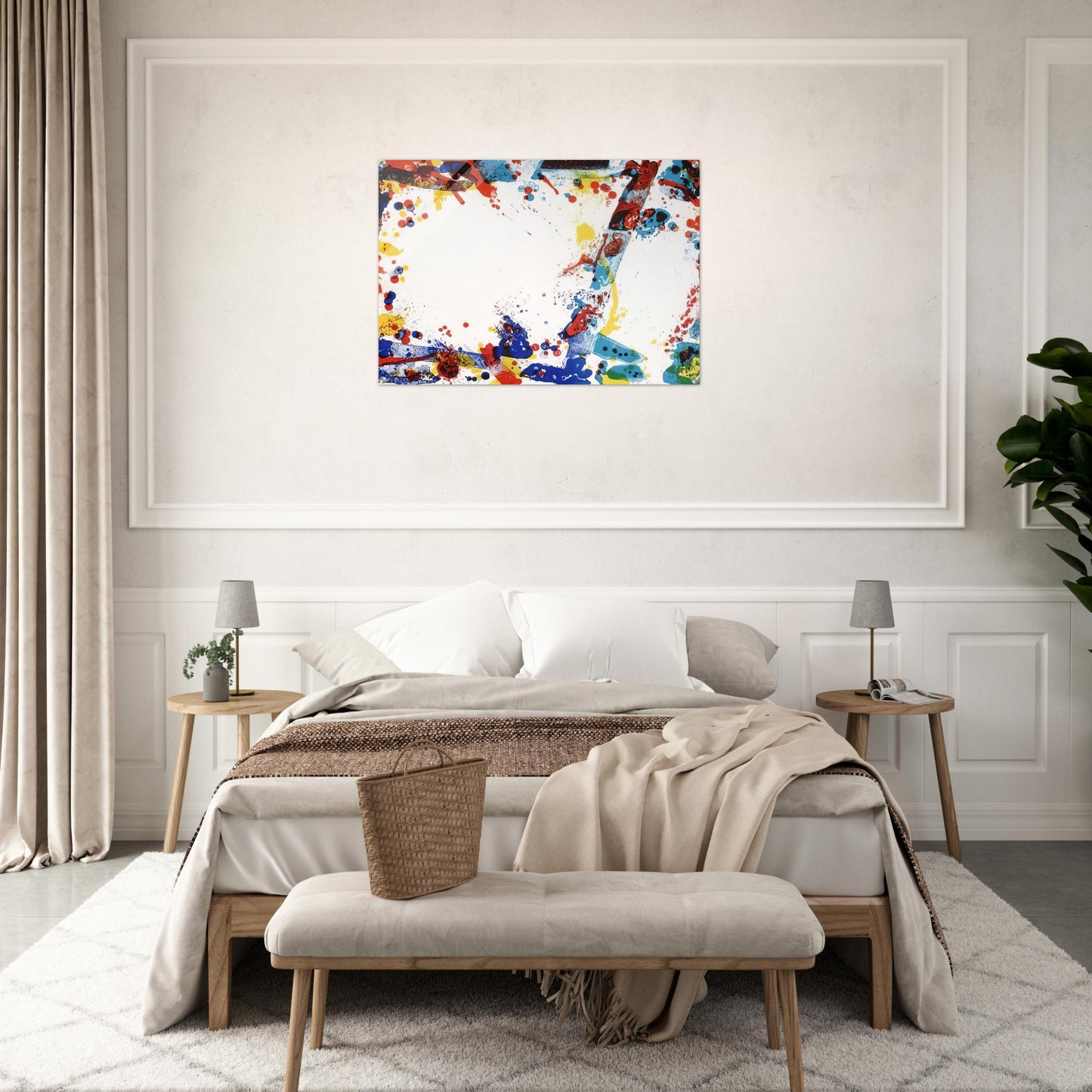 Green Ring - Sam Francis Acrylic Print - 70x100 cm / 28x40″ inches | Sam Francis Wall Art | Sam Francis Prints