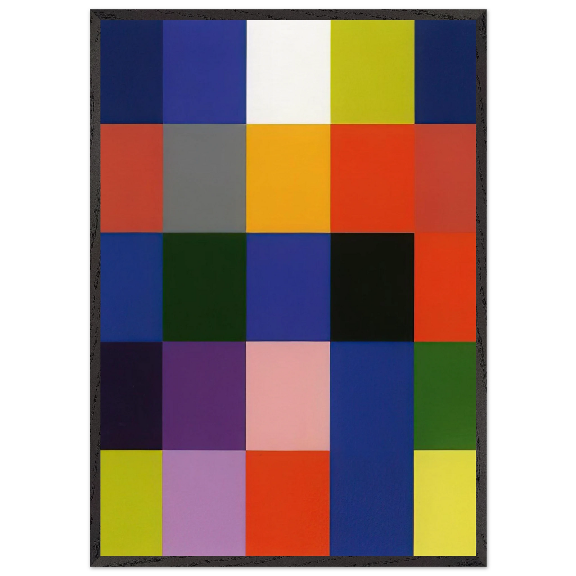 25 COLOURS 2007 - Gerhard Richter Framed Art Print – Black Wooden Frame - Default Title - -Framed Art Print